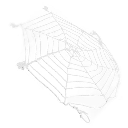 3.6m Spider Web Halloween Decorations White Round Net Spooky Cobwebs for Outdoor Indoor Party Yard