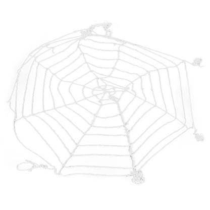 3.6m Spider Web Halloween Decorations White Round Net Spooky Cobwebs for Outdoor Indoor Party Yard