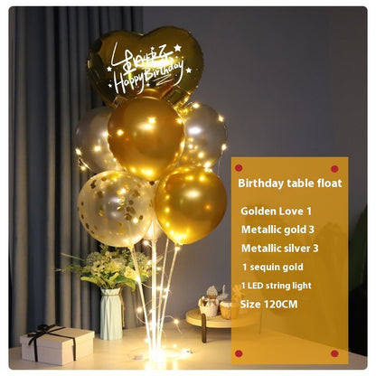 Online Red Light Table Floating Birthday Decoration Scene Layout Balloon