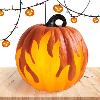 Halloween Pumpkin Lantern Battery Operated Jack O Lantern Flame Lighted Pumpkin Party Favor for Halloween Home Decoration